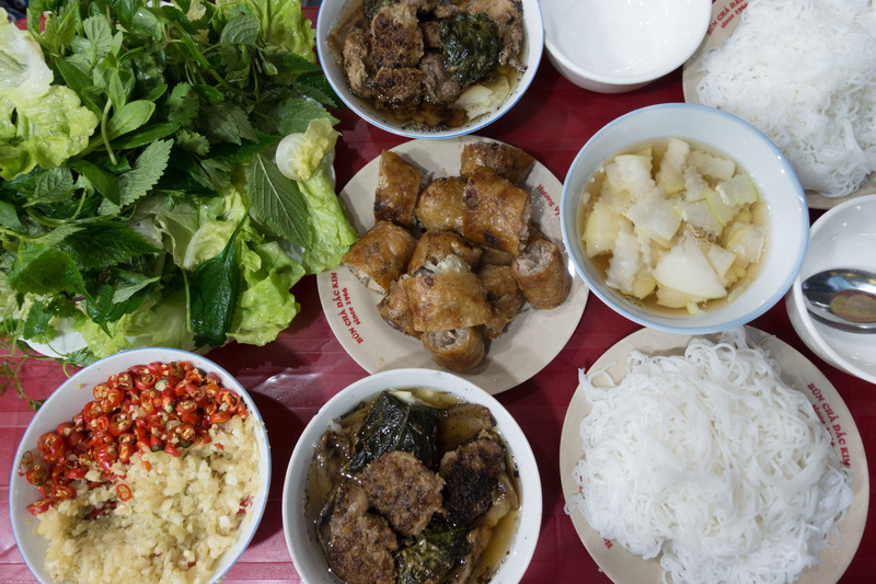 bun cha meal