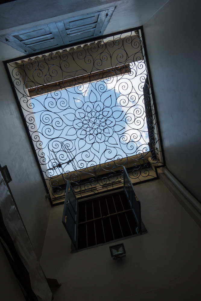 metal skylight at Jewel in the Lotus