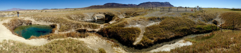 panoramic view of Double Hot Springs area