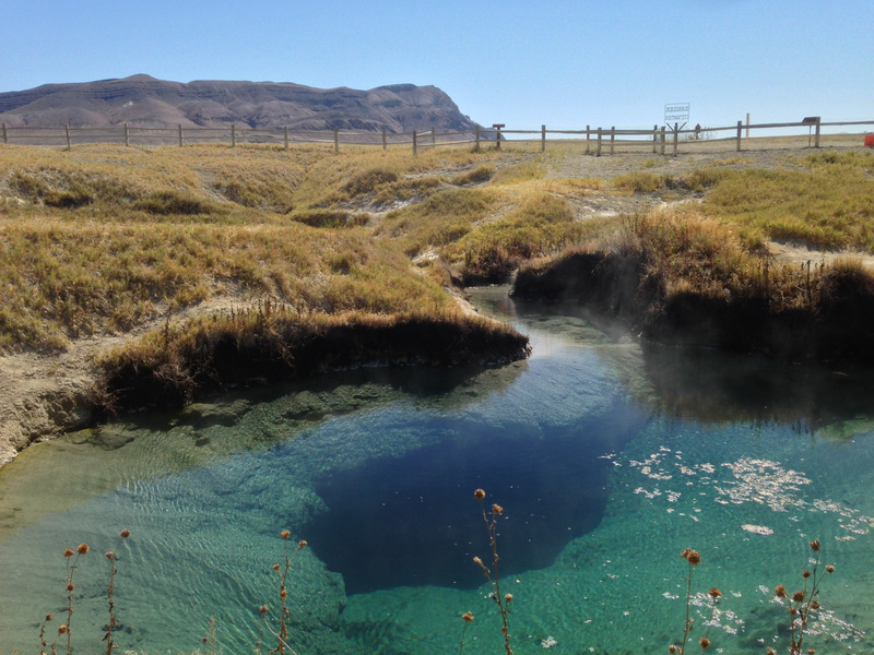 blue-green water of Double Hot