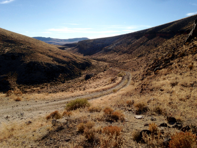 road through Fly Canyon