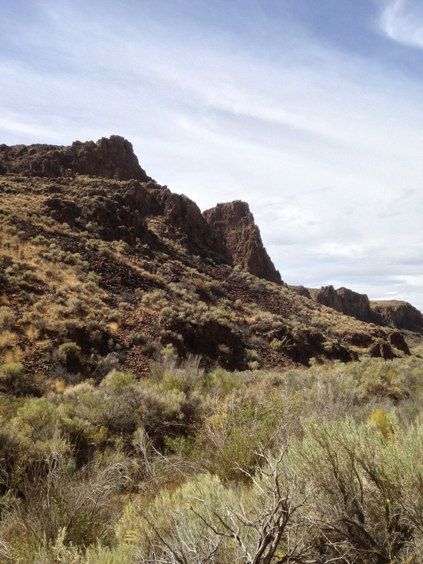 craggy canyon walls