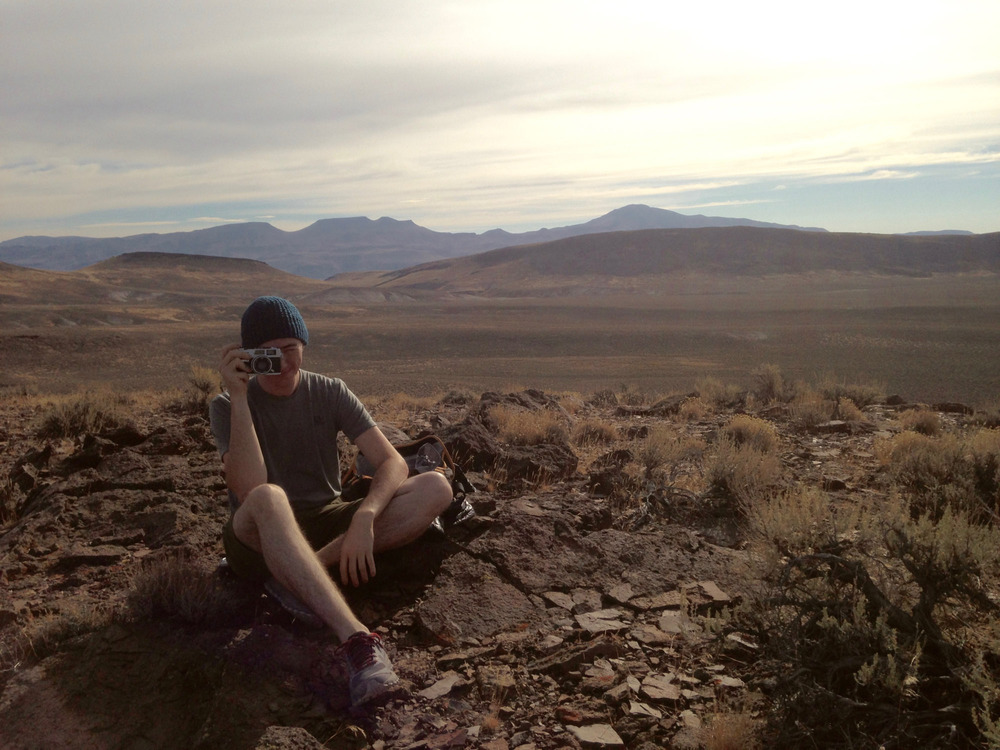 Jake on top of the bluffs