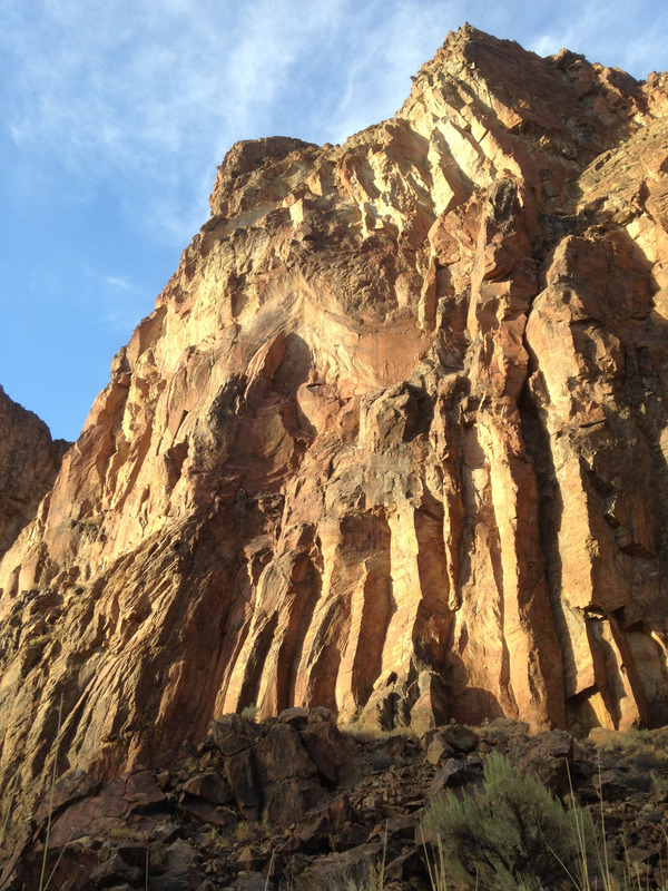 craggy canyon wall