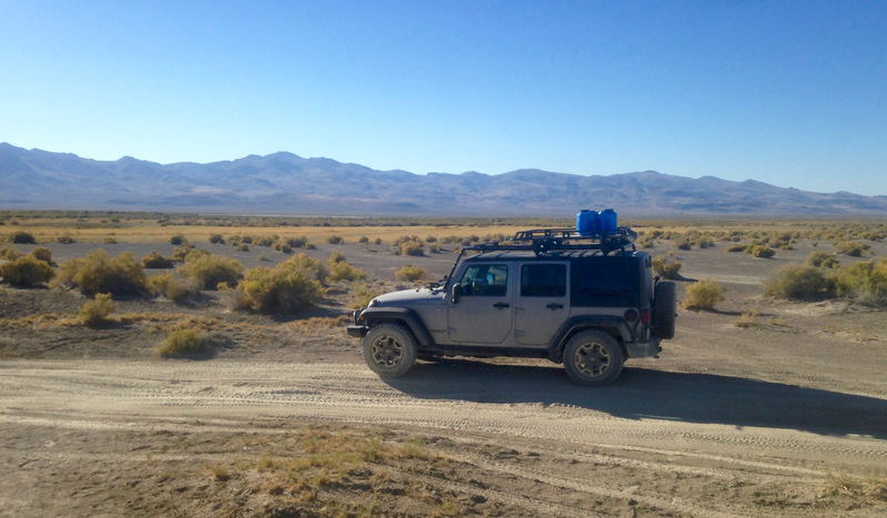 Jeep in the desert