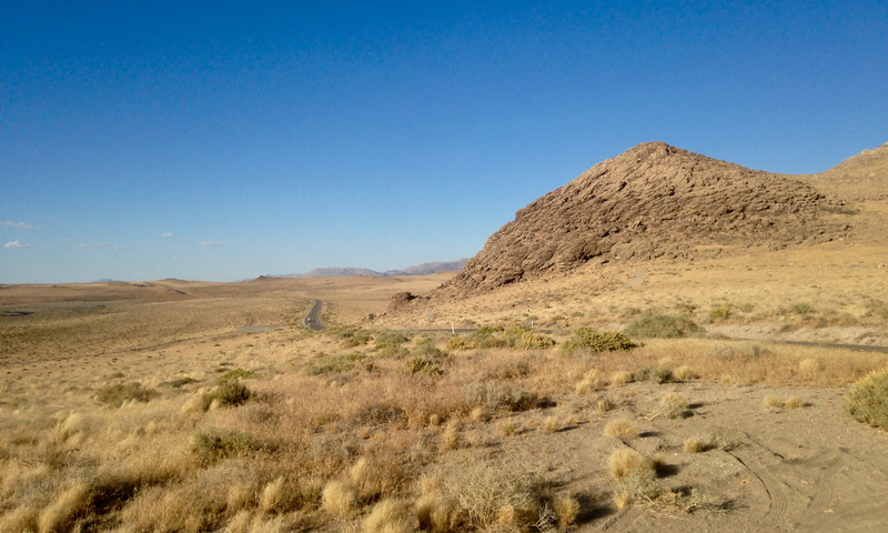 rock formations at Pyramid Lake