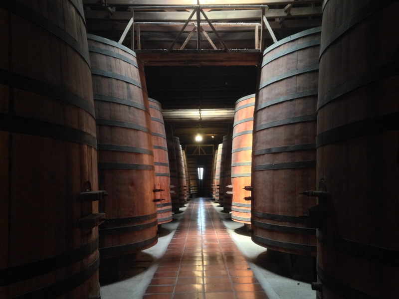 huge aging barrels