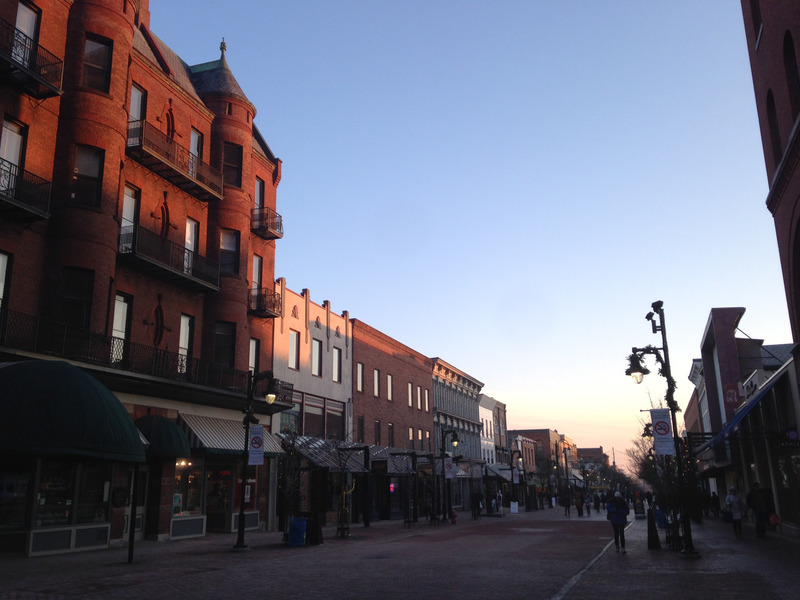 Church Street at sunset