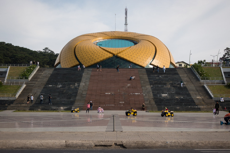 structure above the underground mall