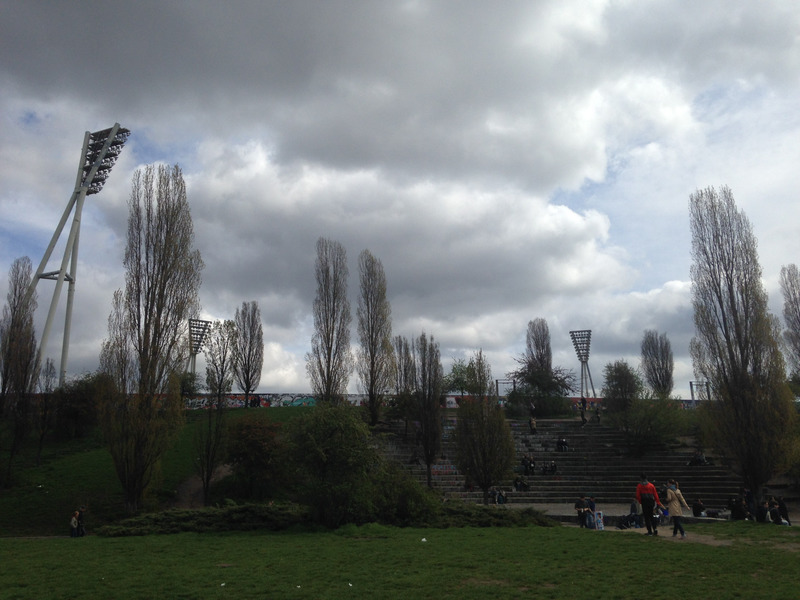 the Wall, seen from the park