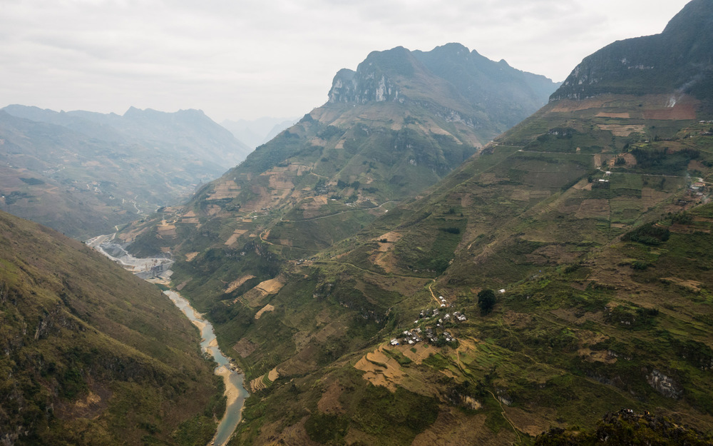 view down the pass