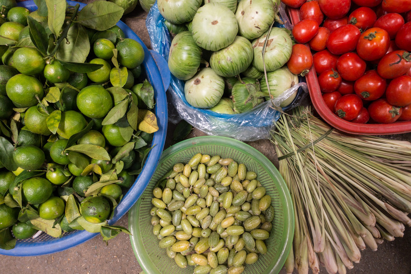 baskets of produce