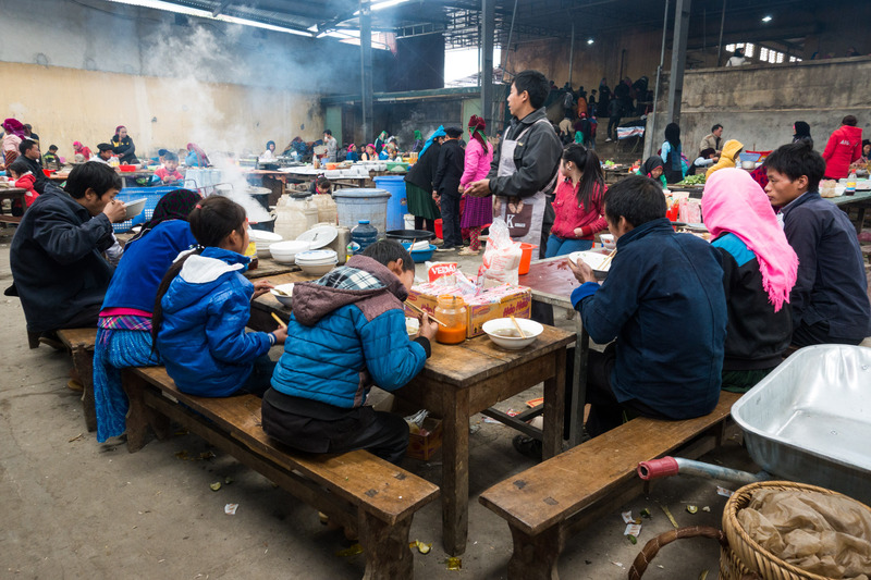 people eating lunch