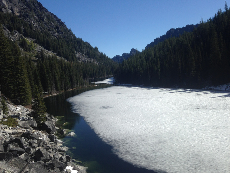 ice on the lake