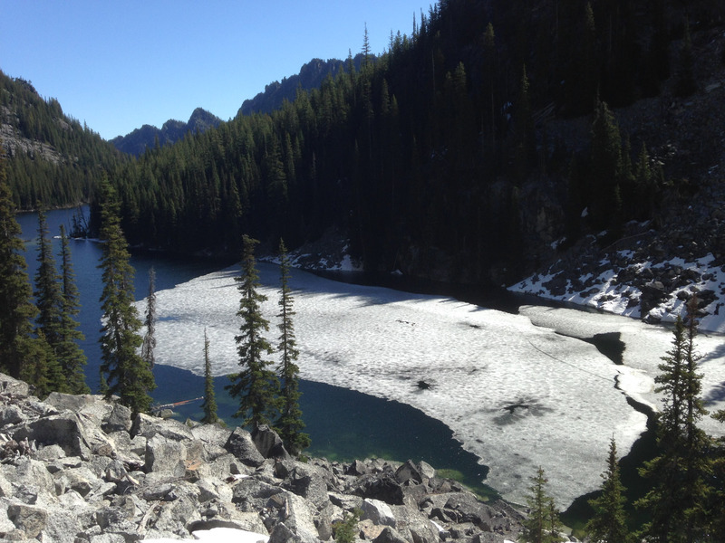 Nada Lake, with significantly less ice