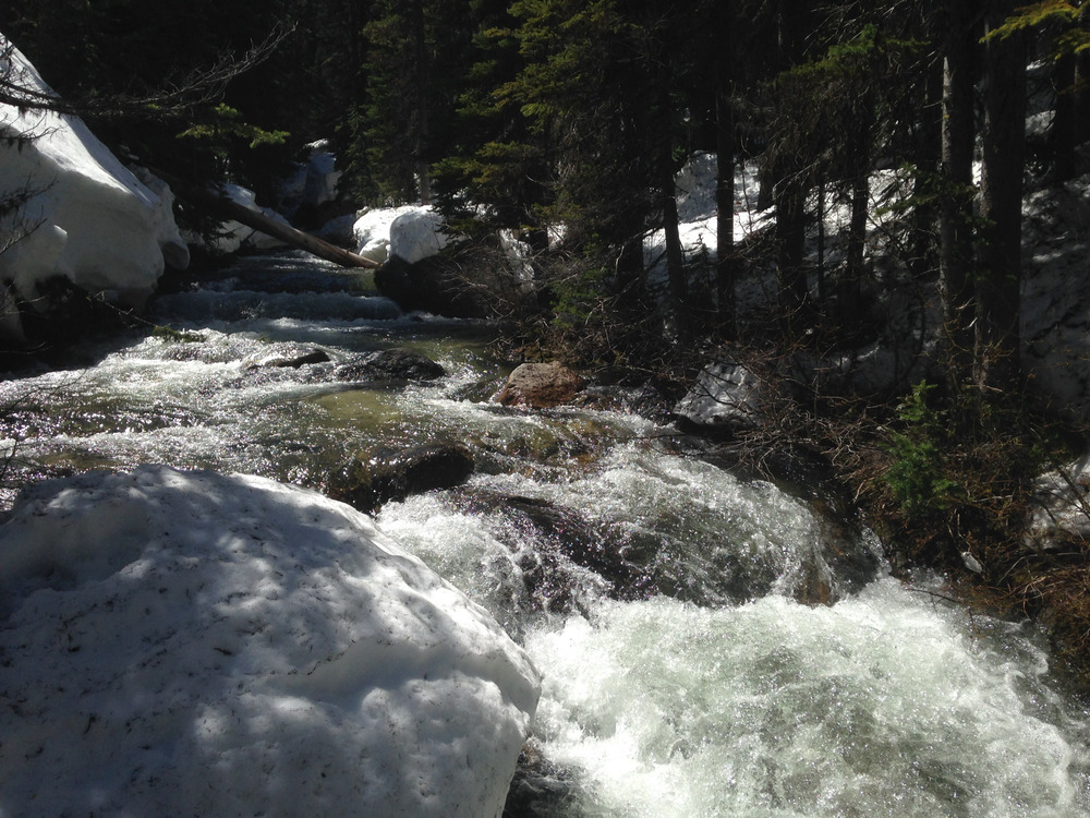 rushing water