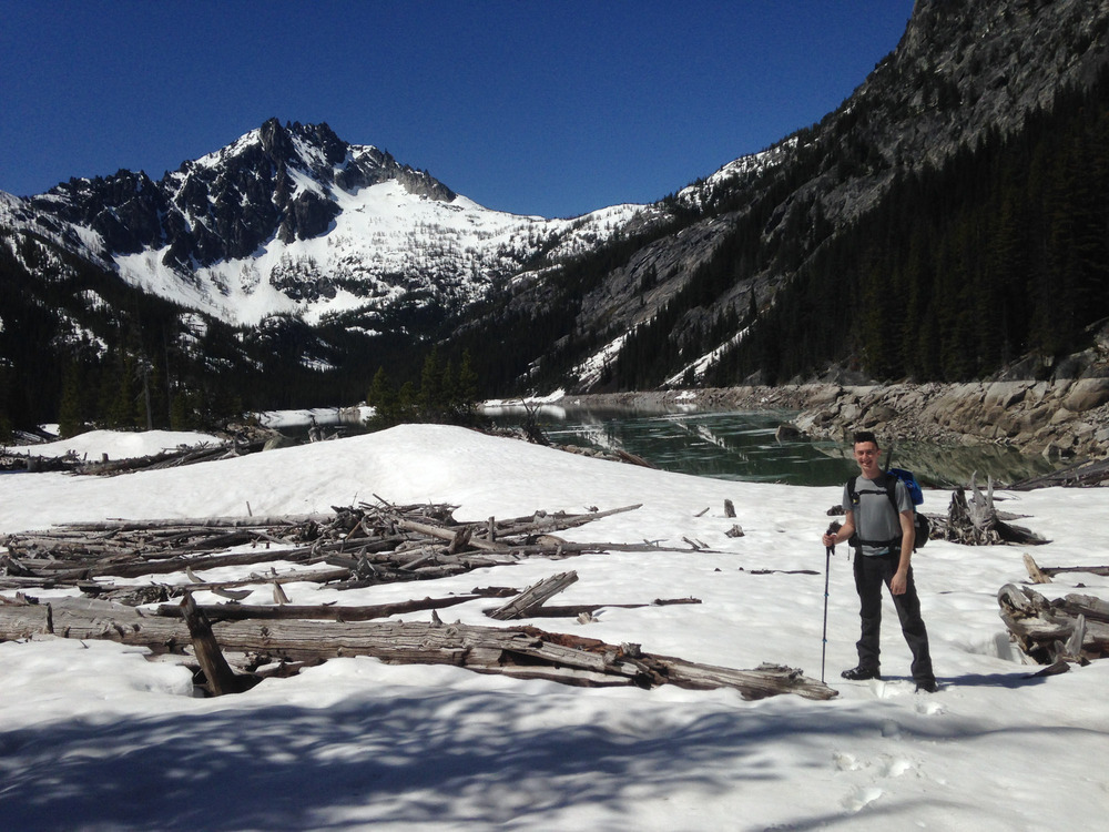 Jake on the shore of Upper Snow Lake