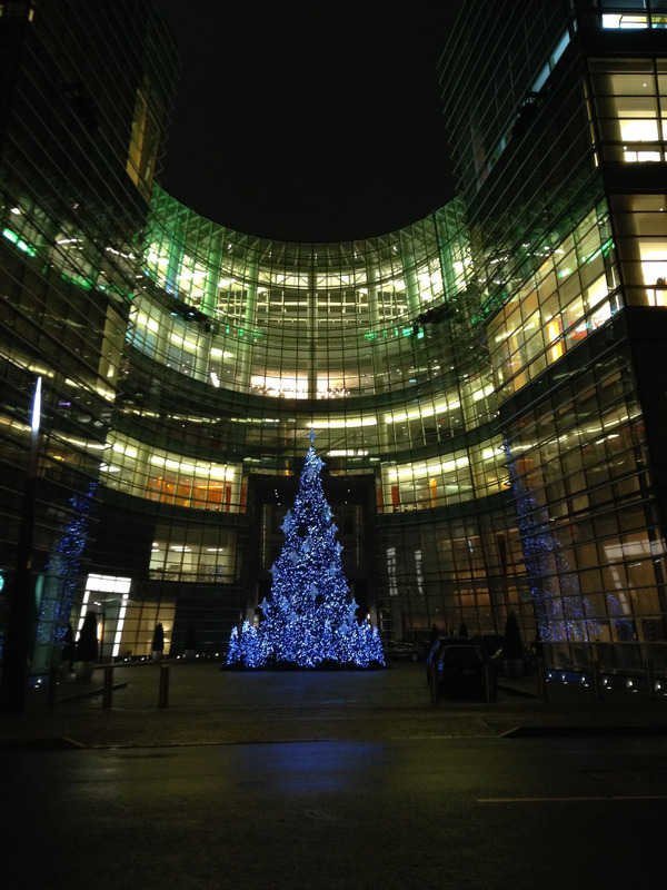 lit-up street, 2