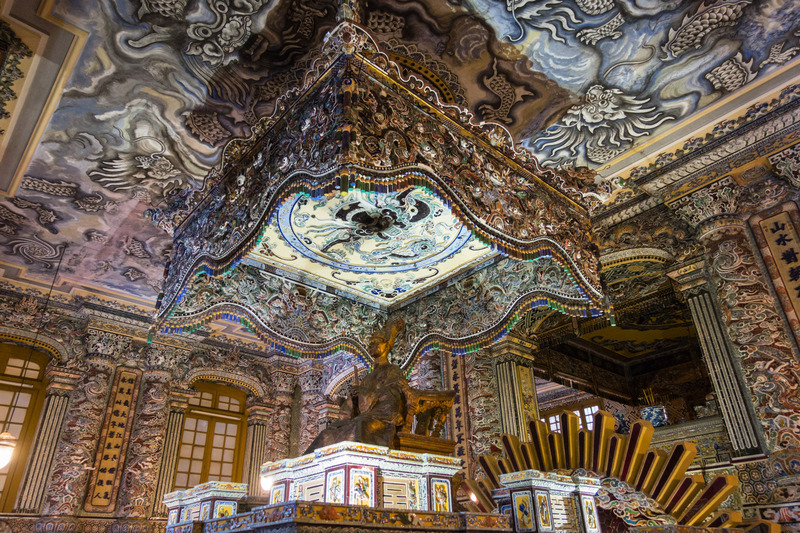 interior of Khải Dịnh's tomb