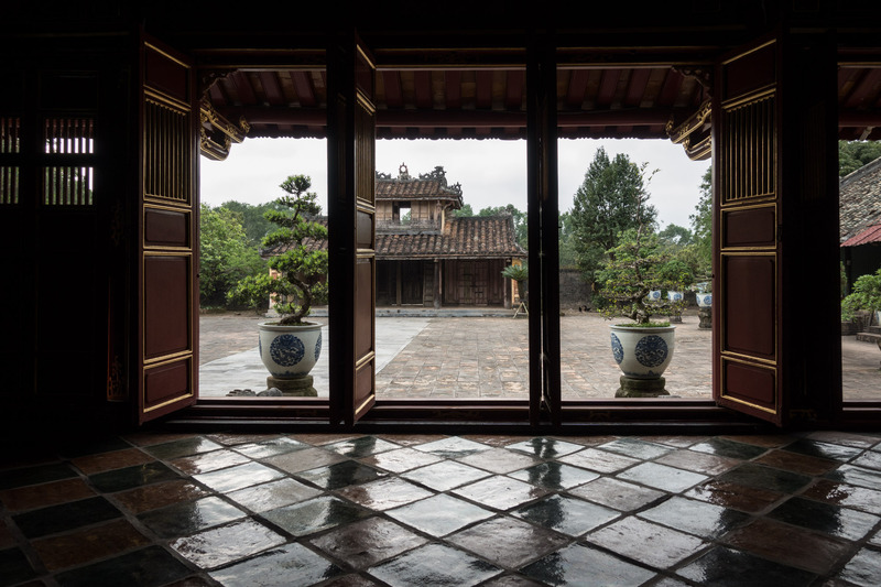 quiet courtyard