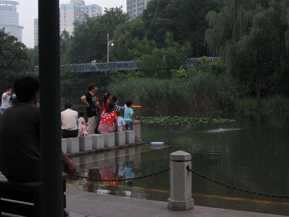 boys playing in the French Concession