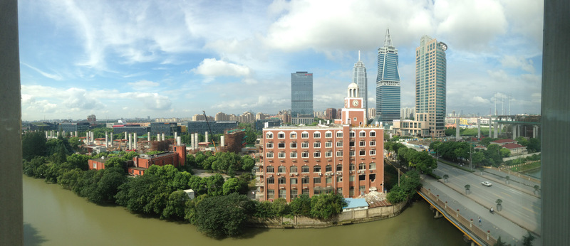 panoramic view from the hotel window