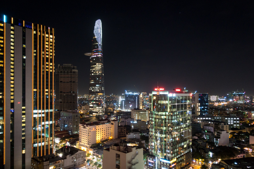 Bitexco Tower at night