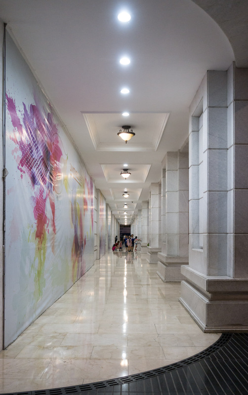 illuminated corridor