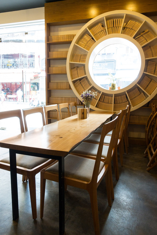 table and window in Trung Nguyen