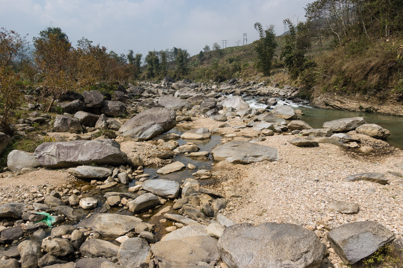 river near the homestay