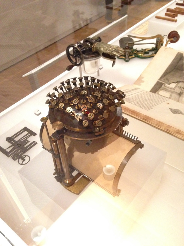 writing ball, one of the first commercially successful typewriters
