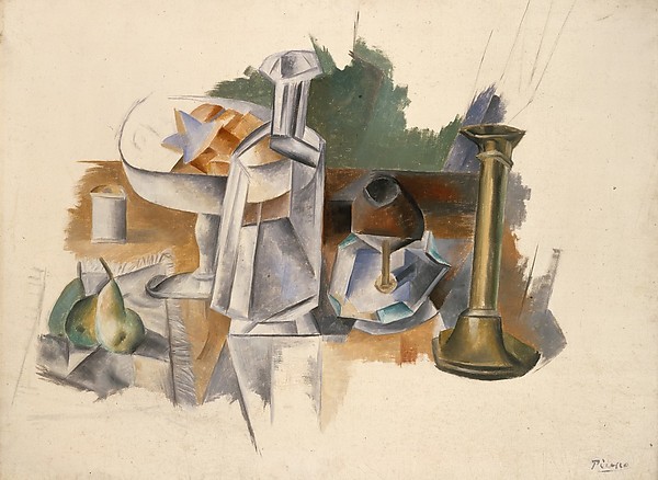 Caraffe and Candlestick, by Pablo Picasso