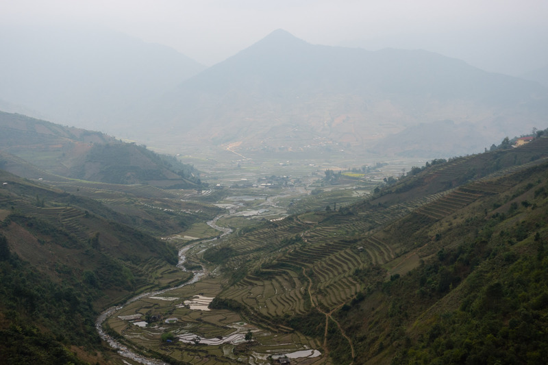 terraced valley