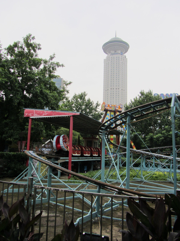 abandoned roller coaster