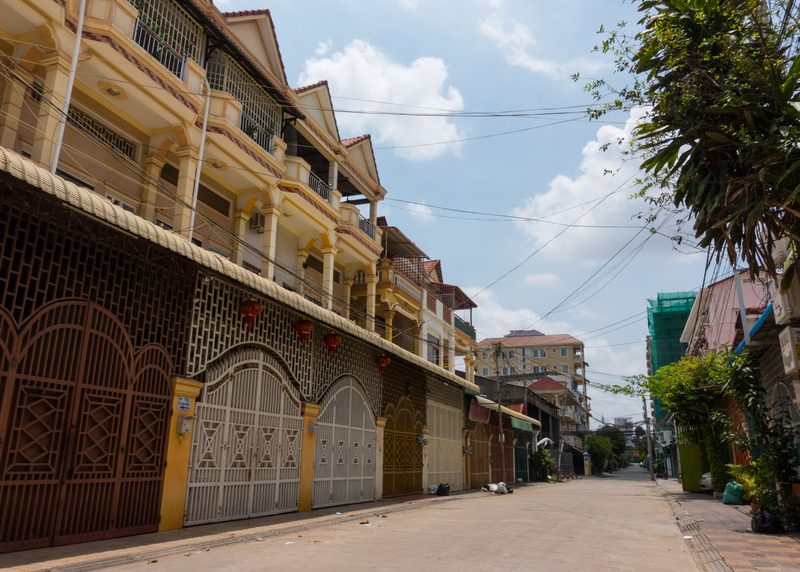 deserted residential street