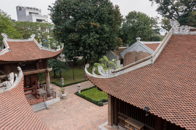 building roofs of the Temple of Literature