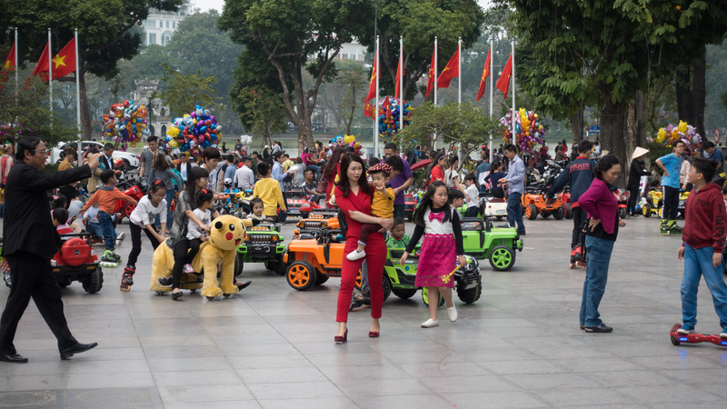 people in the park