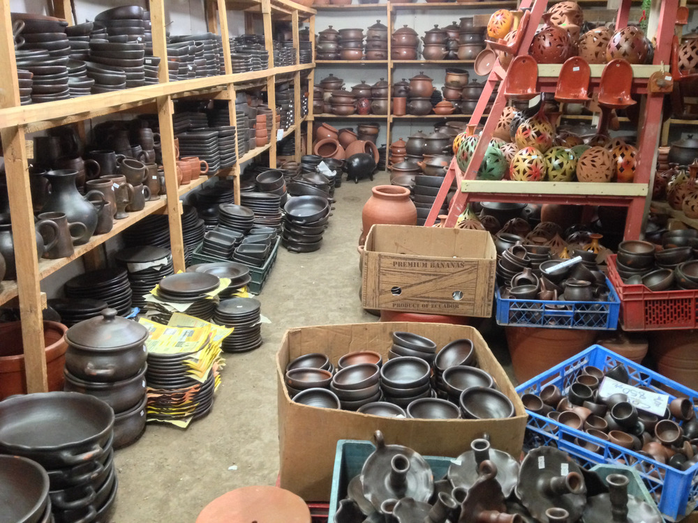 piles of pottery