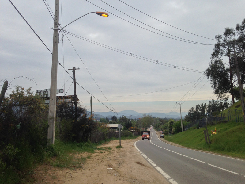 road outside Pomaire