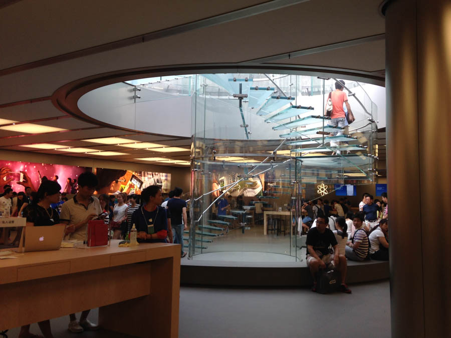 inside the Apple store