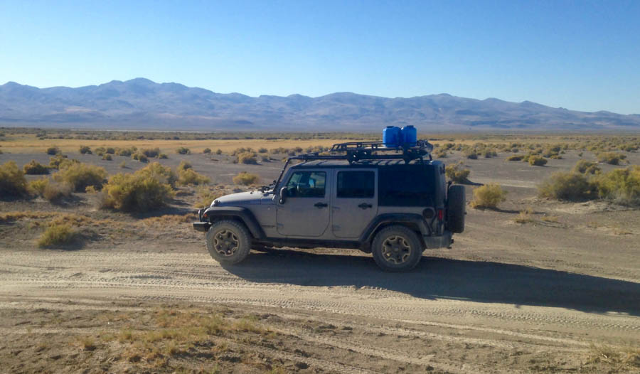 Jeep in the desert