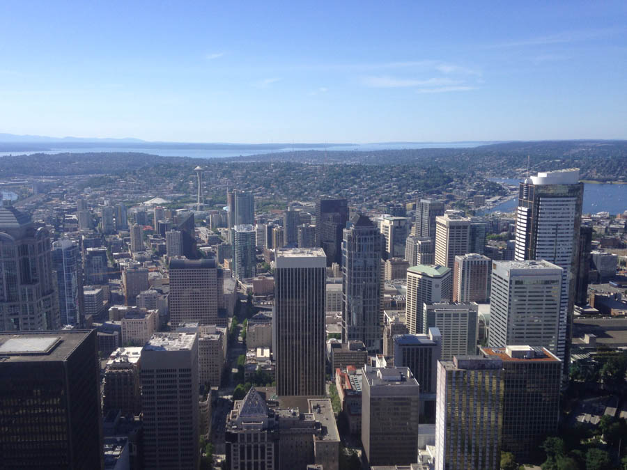 downtown skyscrapers