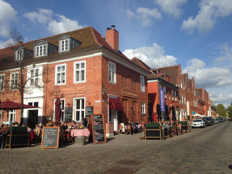 brick buildings in the Dutch Quarter