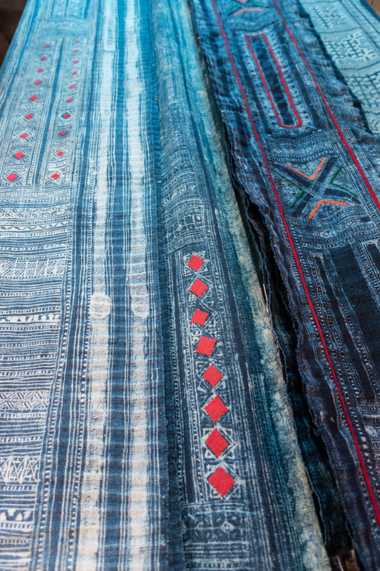 indigo-dyed H'mong textiles