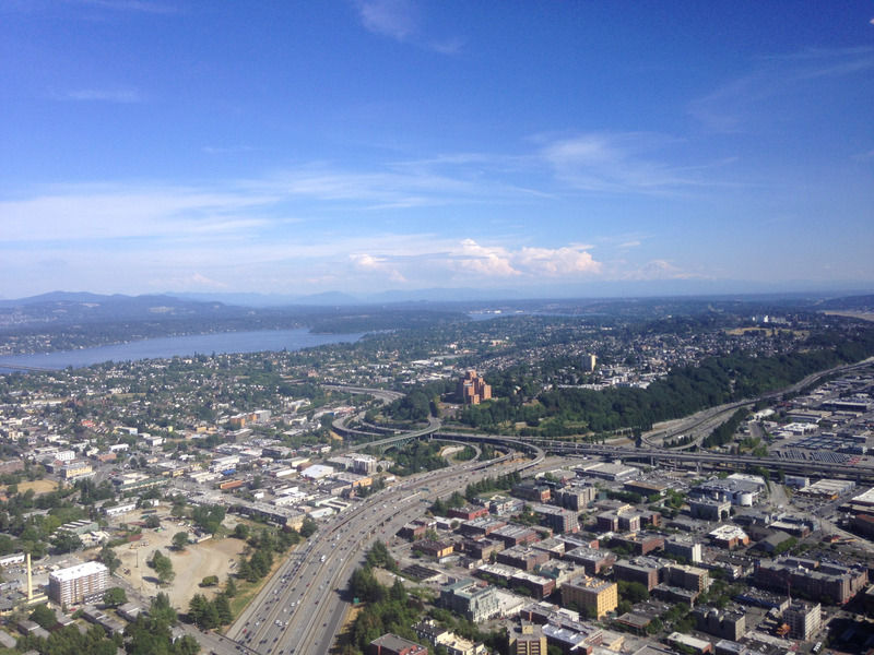 Seattle neighborhoods and freeway