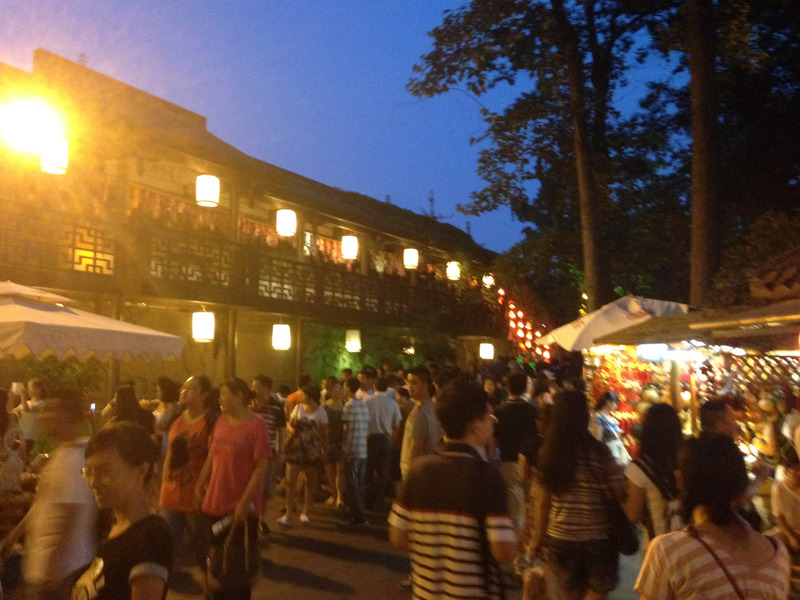 people at the market