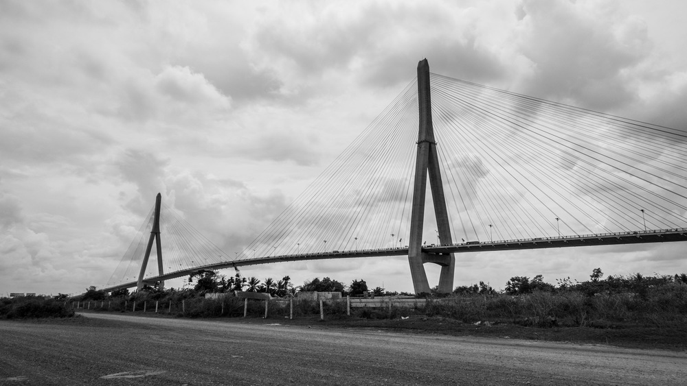 side view of the bridge