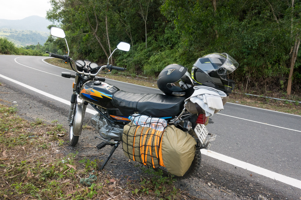 motorbike on the side of the road