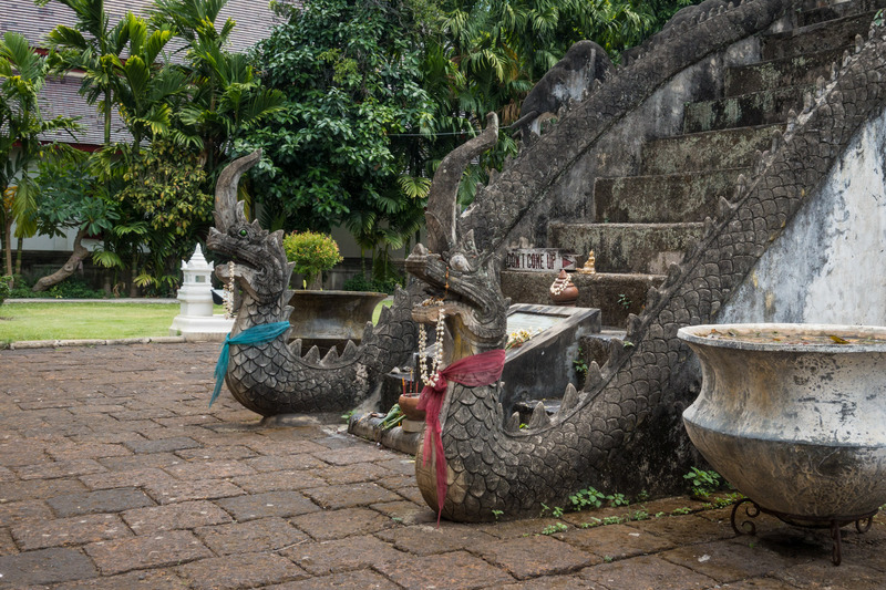 snakes decorating stair railings