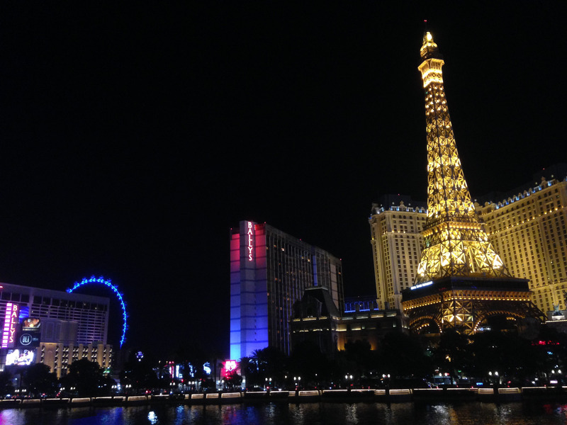 the Vegas Strip at night